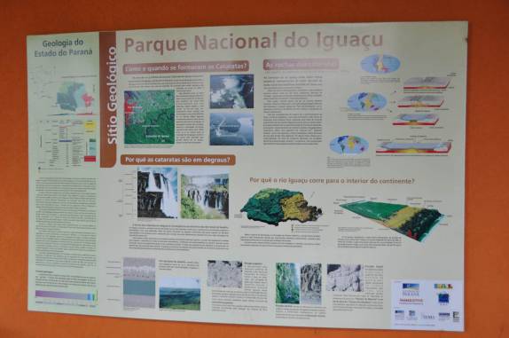 Placa informativa do P.N. do Iguaçu (Foz do Iguaçu - PR)